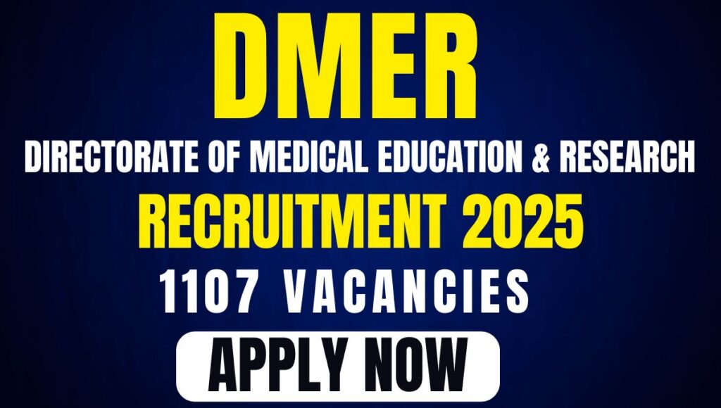 DMER Recruitment 2025​