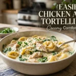 Easiest Chicken Alfredo Tortellini Soup Recipe