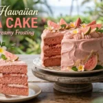 Tropical Hawaiian Guava Cake with Creamy Dreamy Frosting