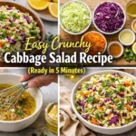 Easy Crunchy Cabbage Salad Recipe (Ready in 5 Minutes)