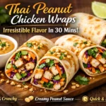 Thai Peanut Chicken Wraps: Irresistible Flavor in 30 Minutes!