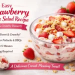 Easiest Strawberry Crackle Salad Recipe (Sweet & Crunchy Dessert)