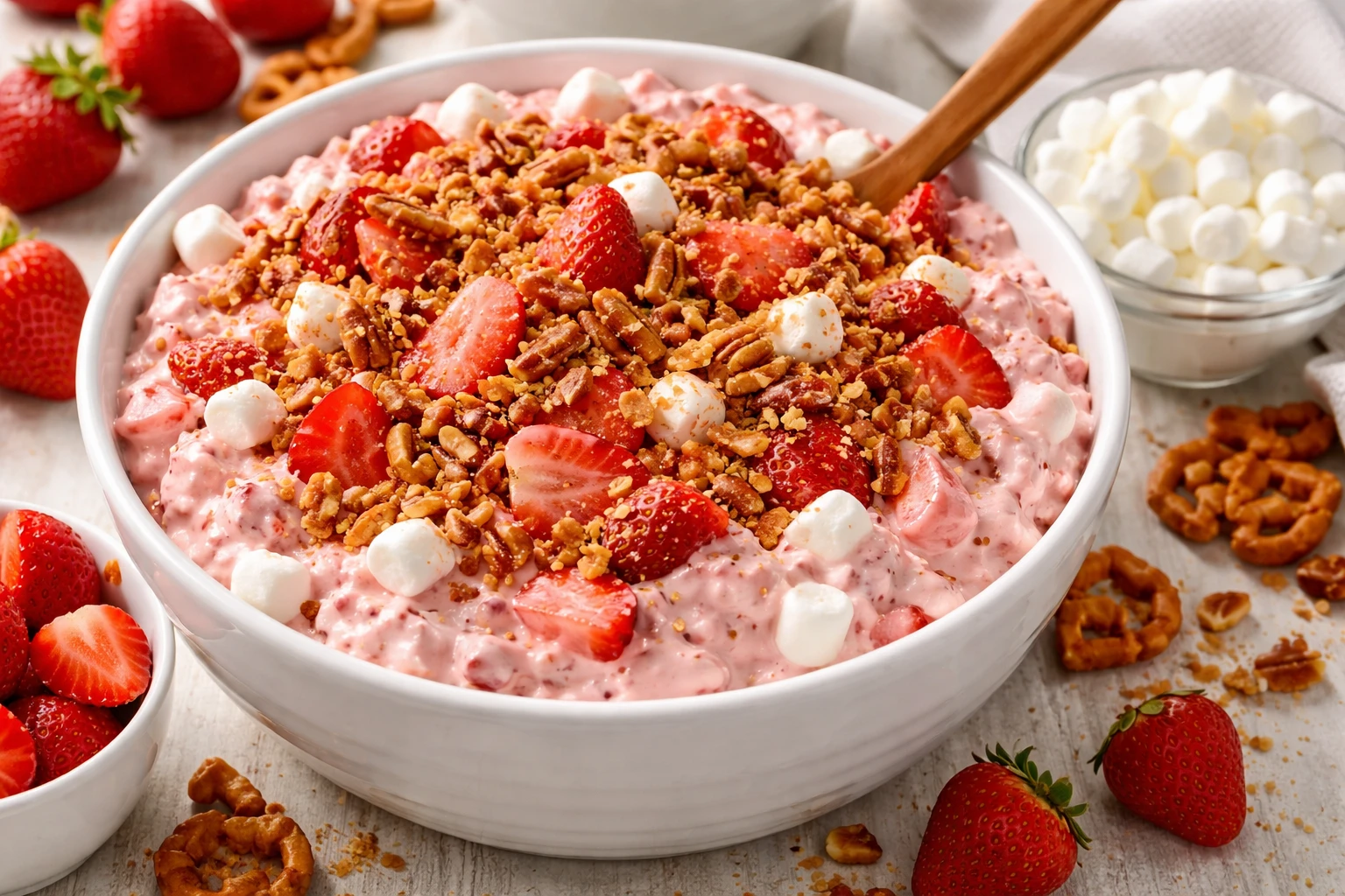 Easiest Strawberry Crackle Salad Recipe (Sweet & Crunchy Dessert)