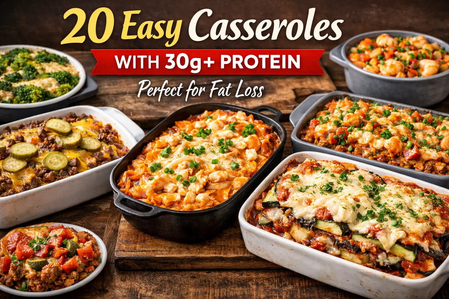 20 Easy Casseroles With 30g+ Protein (Perfect for Fat Loss)