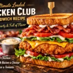 Ultimate Loaded Chicken Club Sandwich Recipe – Crispy, Hearty & Full of Flavor