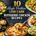 10 High Protein Low Carb Rotisserie Chicken Recipes (Quick & Easy!)