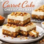 Carrot Cake Cheesecake Bars – Creamy, Spiced & Totally Irresistible Comfort Dessert