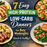 7 Easy High-Protein Low-Carb Dinners For Busy Weeknights (Quick & Healthy!)