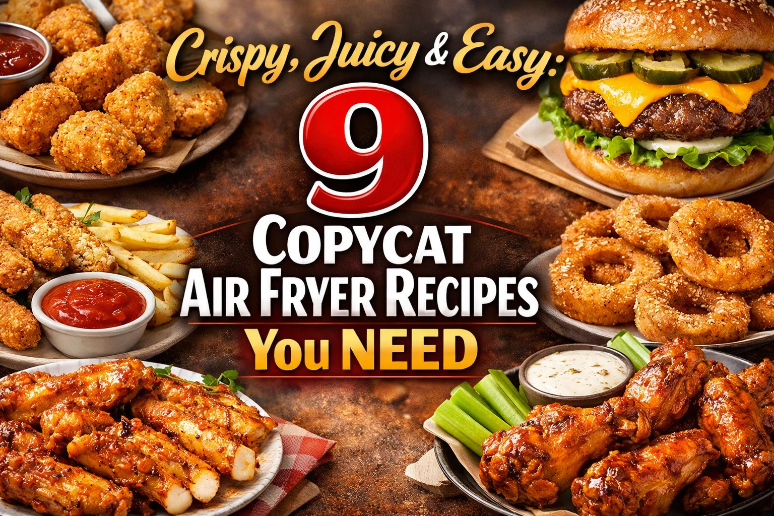Crispy Juicy & Easy: 9 Copycat Air Fryer Recipes You NEED