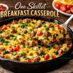 One Skillet Breakfast Casserole (Easy, Hearty & Family-Style)