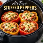 Air Fryer Stuffed Peppers Recipe (Easy, Flavorful & Perfect Weeknight Dinner)