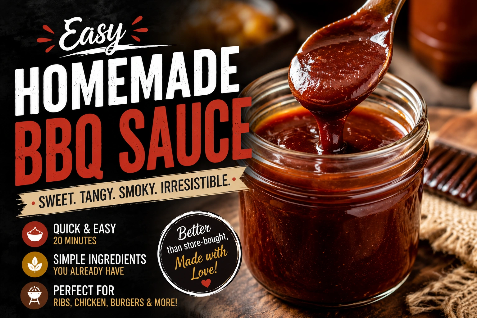 Homemade BBQ Sauce Recipe